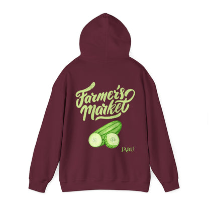 ✅ AU/NZ Farmer's Market Hoodie – Unisex Heavy Blend™ Sweatshirt with Pickle Design