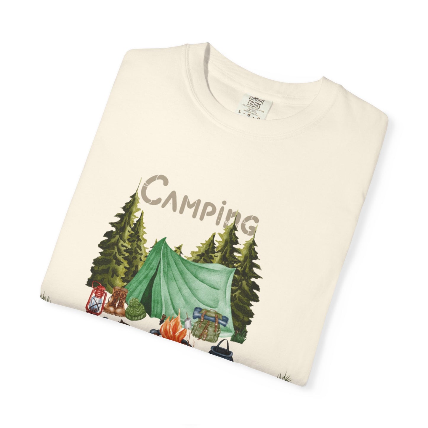 ✅ AU/NZ-Comfort Colours 1717, Camping Adventure Unisex T-Shirt – Embrace Nature with Vintage Design Camping