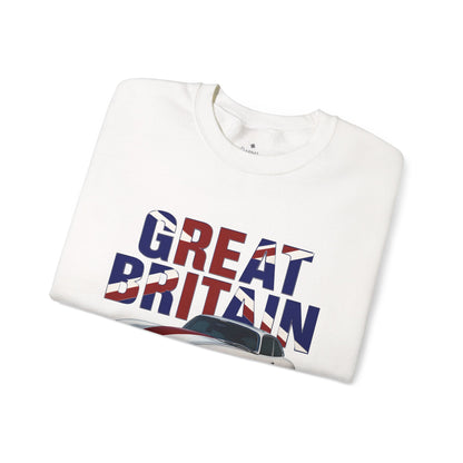 ✅ AU/NZ Great Britain Unisex Sweatshirt - Stylish British Car Design, Perfect for Travel Lovers, Unique Casual Wear.