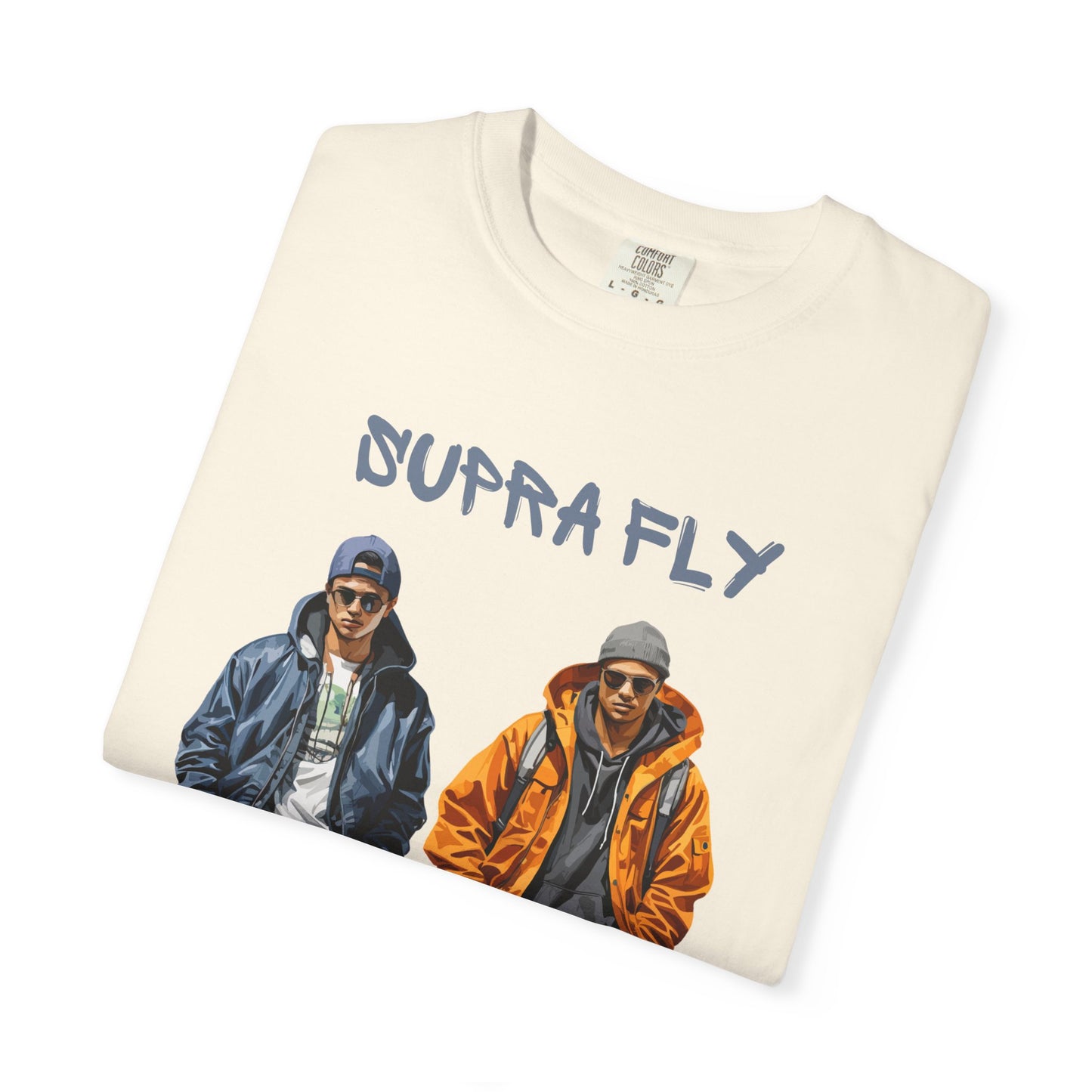 ✅  AU/NZ  Comfort Colours 1717, Unisex Garment-Dyed T-Shirt - Urban Street Style with JABU Graphic Supra Fly