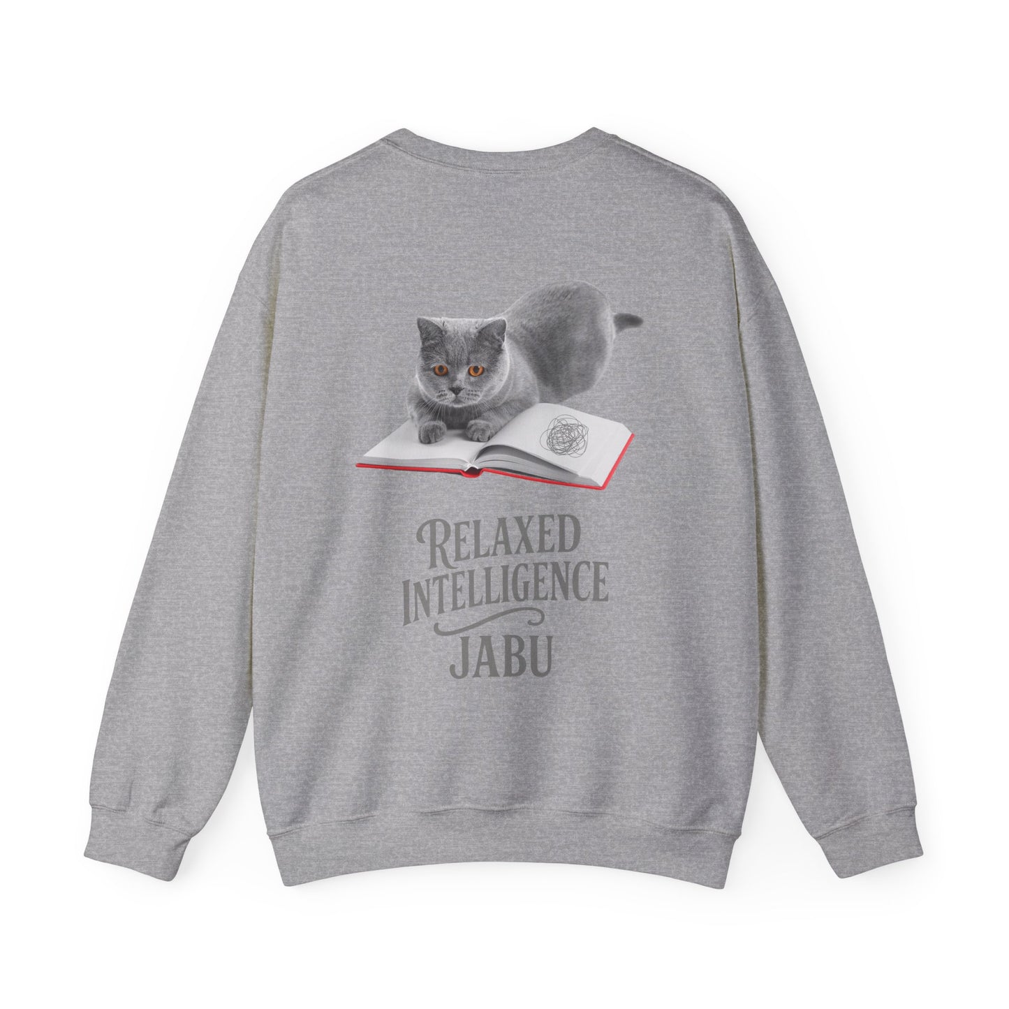 ✅ AU/NZ Relaxed Intelligence Cat Sweatshirt - Cozy Unisex Crewneck, Perfect Gift for Cat Lovers, Funny Pet Apparel, Casual Wear for All Occasions