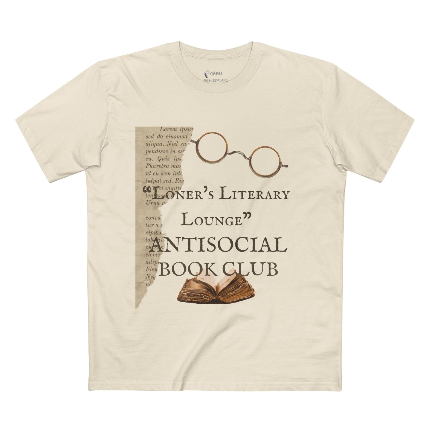 ✅ AU/NZ- As Colour 5001Adult Staple Tee, Literary Antisocial Club