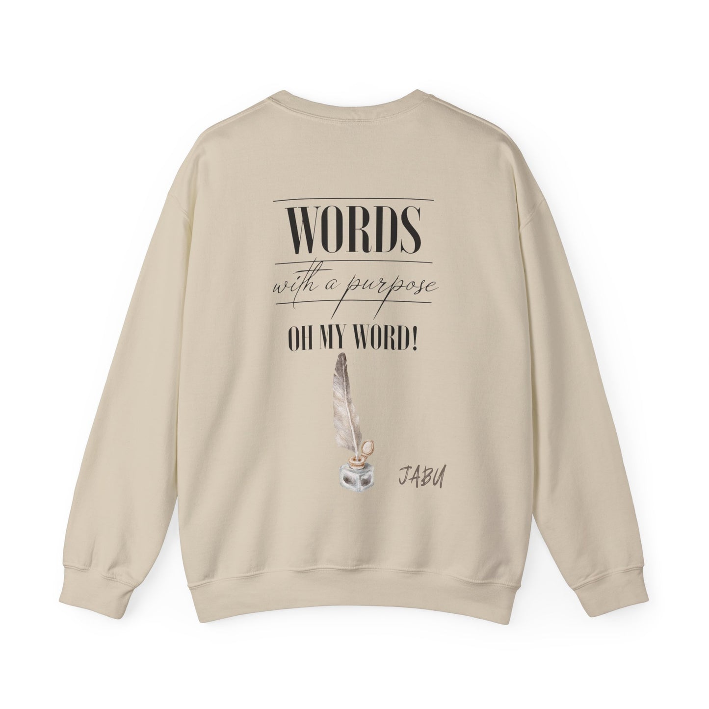 ✅ AU/NZ Inspirational Vocabulary Crewneck Sweatshirt - "Words with a Purpose" VOCABULARY!