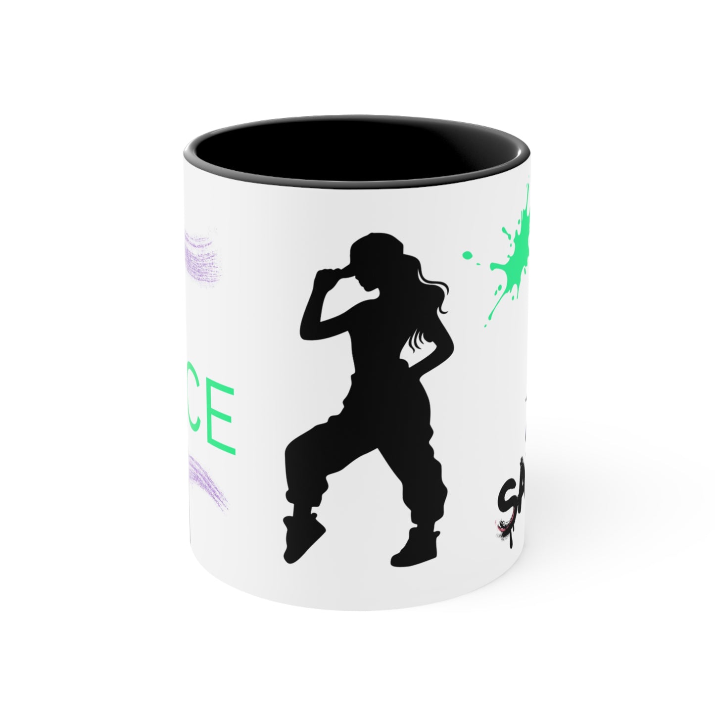 ✅  AU/NZ Colorful Accent Mugs, 11oz Dance Power