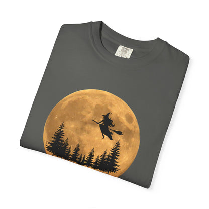 ✅ AU/NZ/Comfort Colours 1717, Witching Hour Unisex Garment-Dyed T-Shirt – Spooky Moonlight Vibes for Halloween Lovers, HOWL!