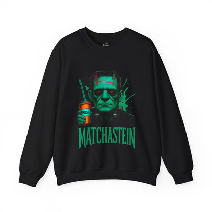 ✅ AU/NZ MATCHA-Inspired Unisex Sweatshirt with MATCHASTEIN Design,  Unique Gift for Monster Lovers, Spooky Season for MATCHA Lovers
