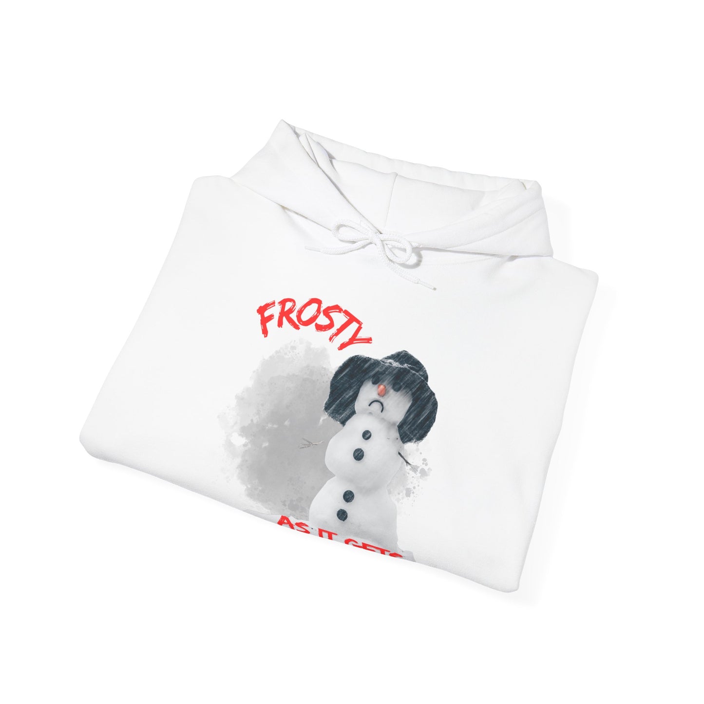 ✅ AU/NZ Frosty Fun Unisex Hooded Sweatshirt - Perfect for Winter Celebrations-Frosty with ATTITUDE!