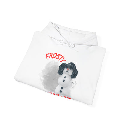 ✅ AU/NZ Frosty Fun Unisex Hooded Sweatshirt - Perfect for Winter Celebrations-Frosty with ATTITUDE!