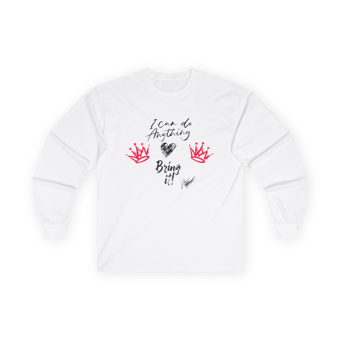 ✅ AU/NZ- I can Do Anything! Inspirational Long Sleeve Tee for Dreamers, Motivational Cotton Shirt, New Zealand Tee, Casual Wear, Unisex Gift Idea