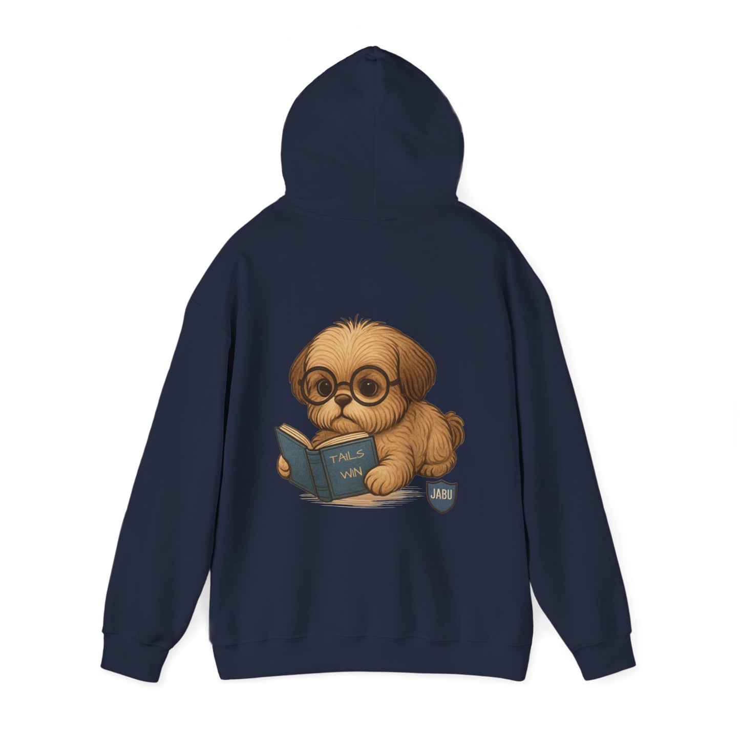 ✅ AU/NZ Cute Reading Puppy Hoodie, Cozy Pet Lover Sweatshirt, Gift for Dog Owners, Studying at Home Wear, Adorable Animal Sweatshirt