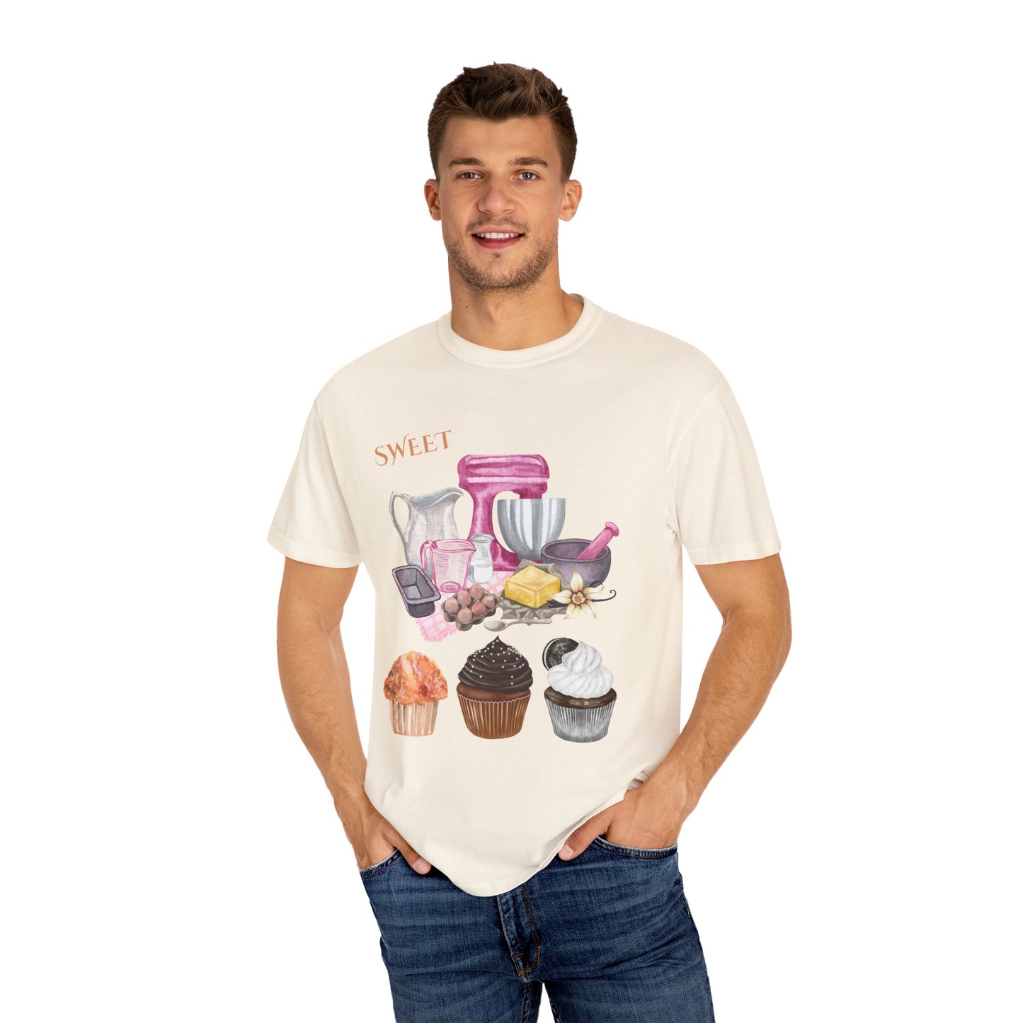 ✅ AU/NZ Sweet Treats Garment-Dyed T-Shirt for Bakers