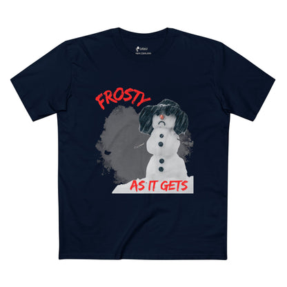 ✅ AU/NZ Frosty Adult Tee, Winter T-Shirt, Holiday Apparel, Funny Christmas Gift, Snowman Tee, Seasonal Fashion