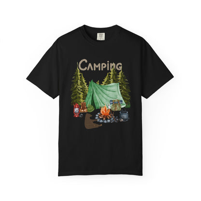 ✅ AU/NZ-Comfort Colours 1717-Camping Adventure Unisex T-Shirt – Embrace Nature with Vintage Design Camping
