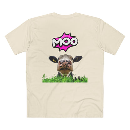 ✅ AU/NZ Funny Cow Graphic Tee, Comfortable Tee for Animal Lovers, Casual Wear, Gift for Farming Enthusiasts, Moo-Themed Apparel