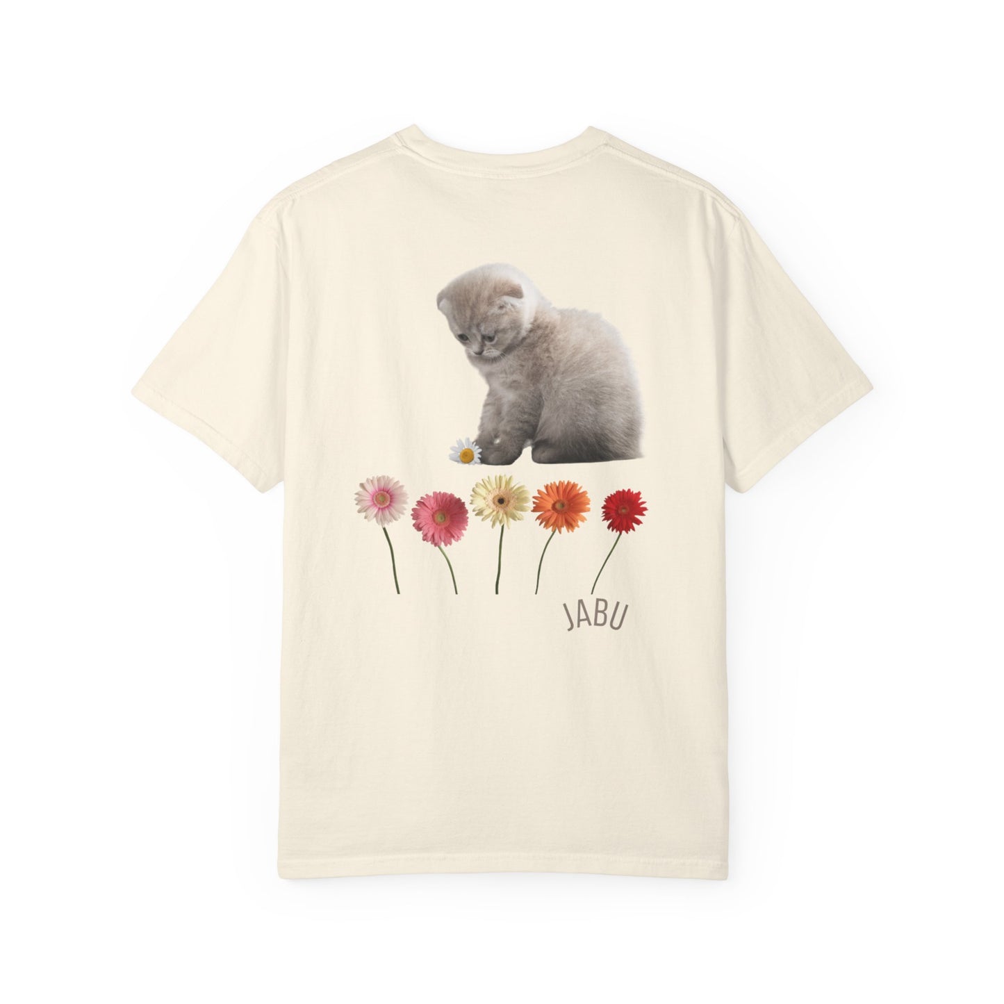 ✅ AU/NZ/Comfort Colours 1717,Cute Cat Floral Unisex T-Shirt - Adorable Gift for Cat Lovers, Summer Casual Tee, Pet Lover Gift, Birthday or Everyday Wear, Just Adorable!