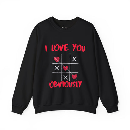 ✅ AU/NZ Cute Love Sweatshirt - I Love You Obviously & Hearts Win