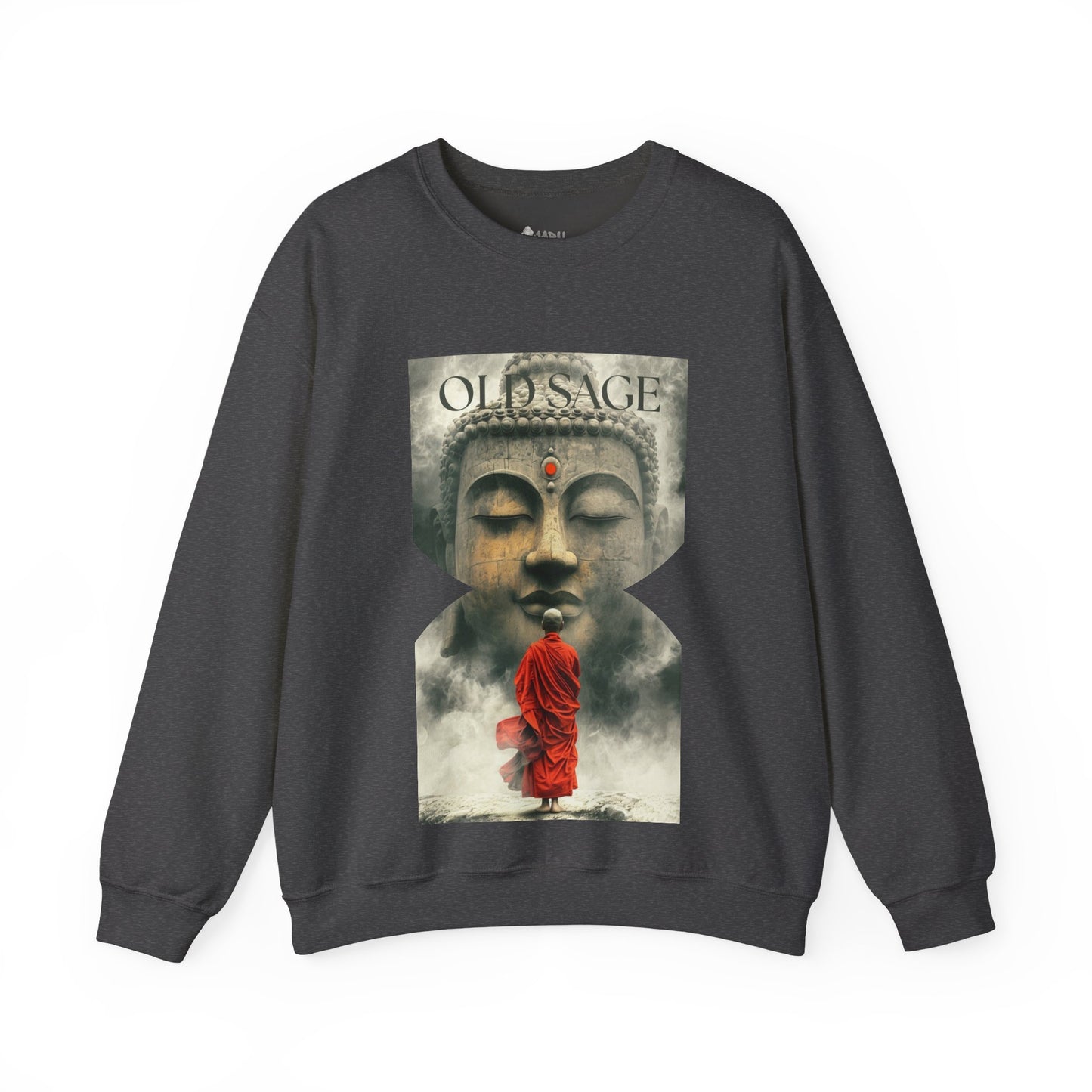 ✅ AU/NZ Spiritual Buddha Crewneck Sweatshirt - Unisex Heavy Blend™ SAGE