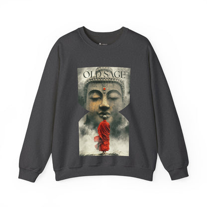 ✅ AU/NZ Spiritual Buddha Crewneck Sweatshirt - Unisex Heavy Blend™ SAGE