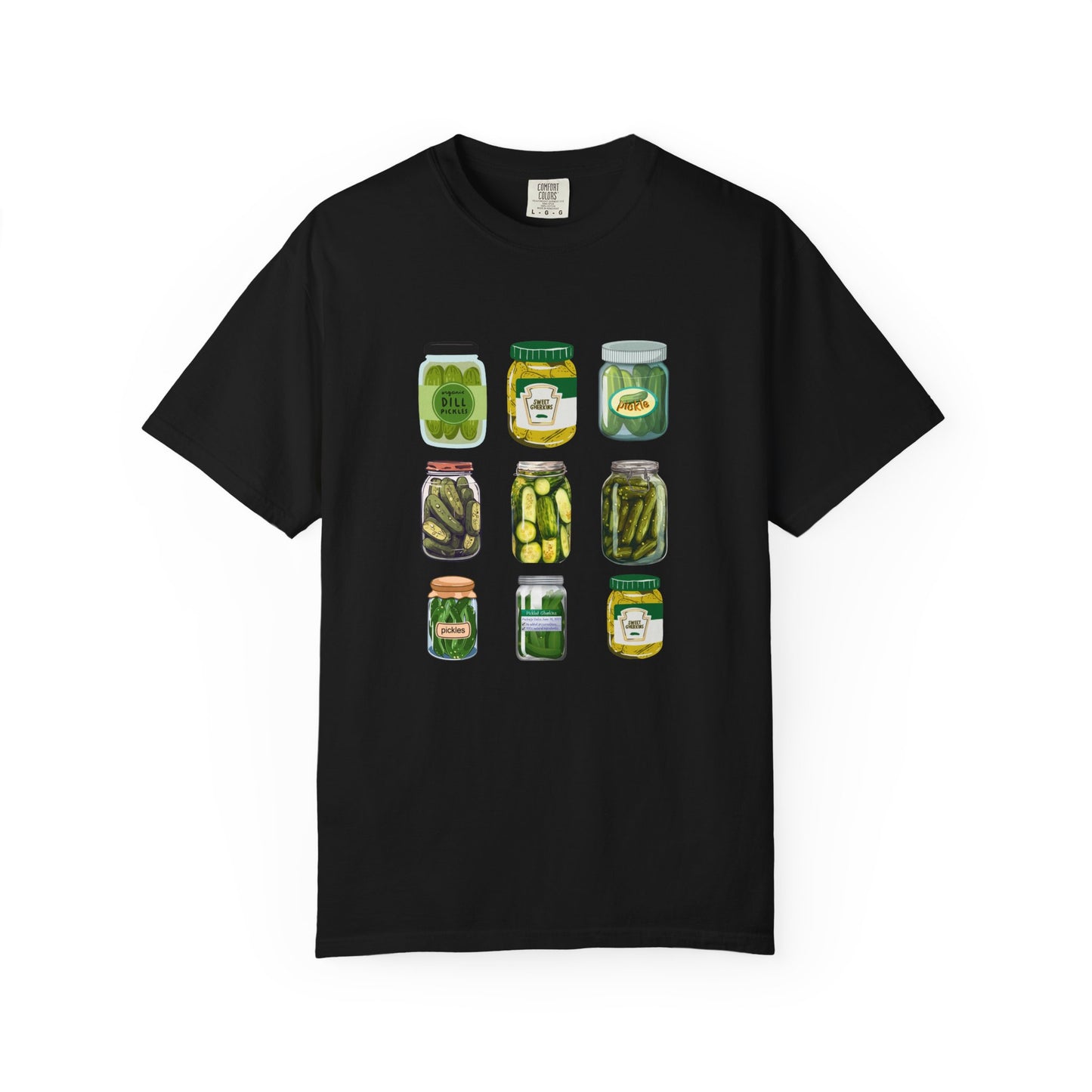 ✅ AU/NZ Fun Farmer's Market T-Shirt - Dill Pickle and Cucumber Design PICKLES