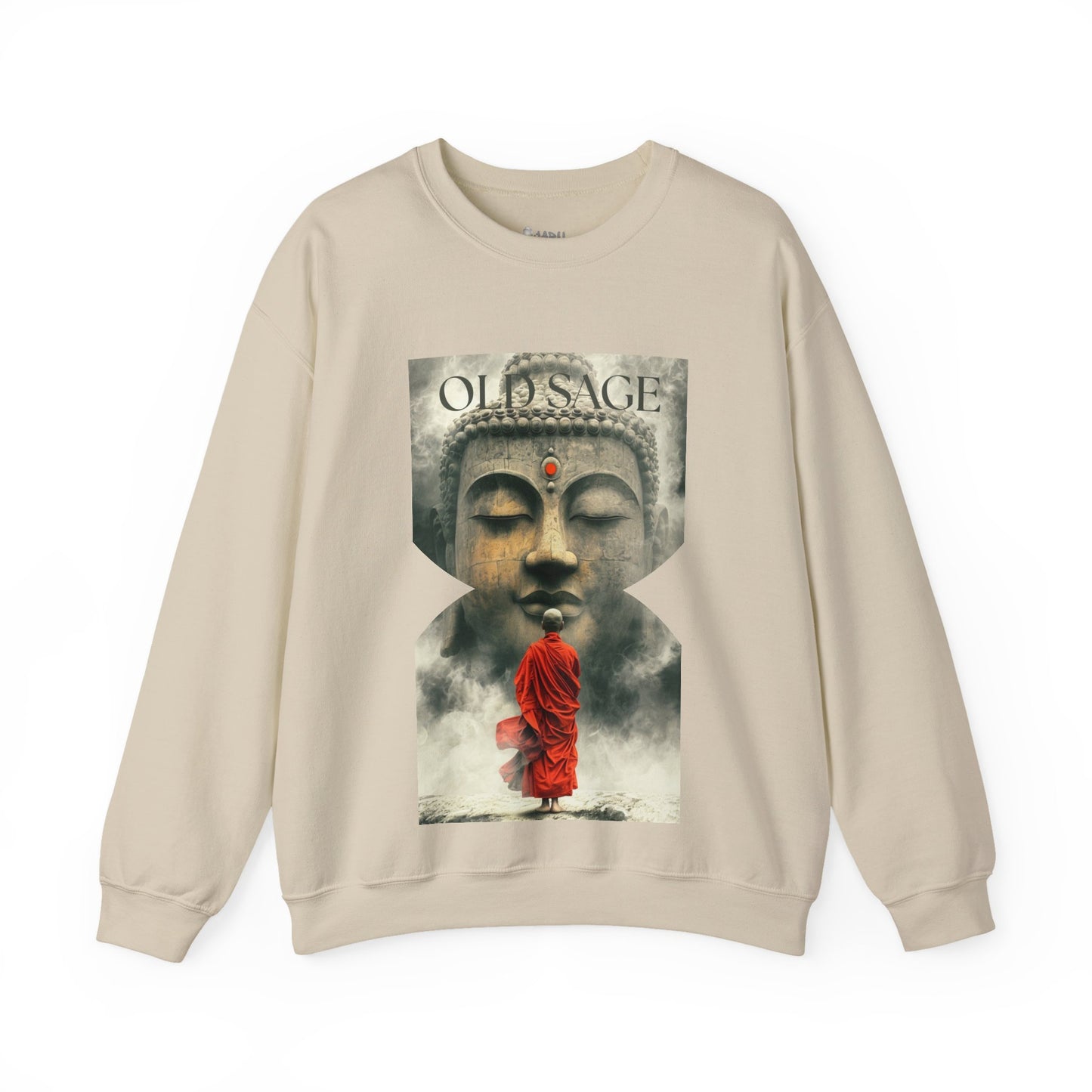 ✅ AU/NZ Spiritual Buddha Crewneck Sweatshirt - Unisex Heavy Blend™ SAGE
