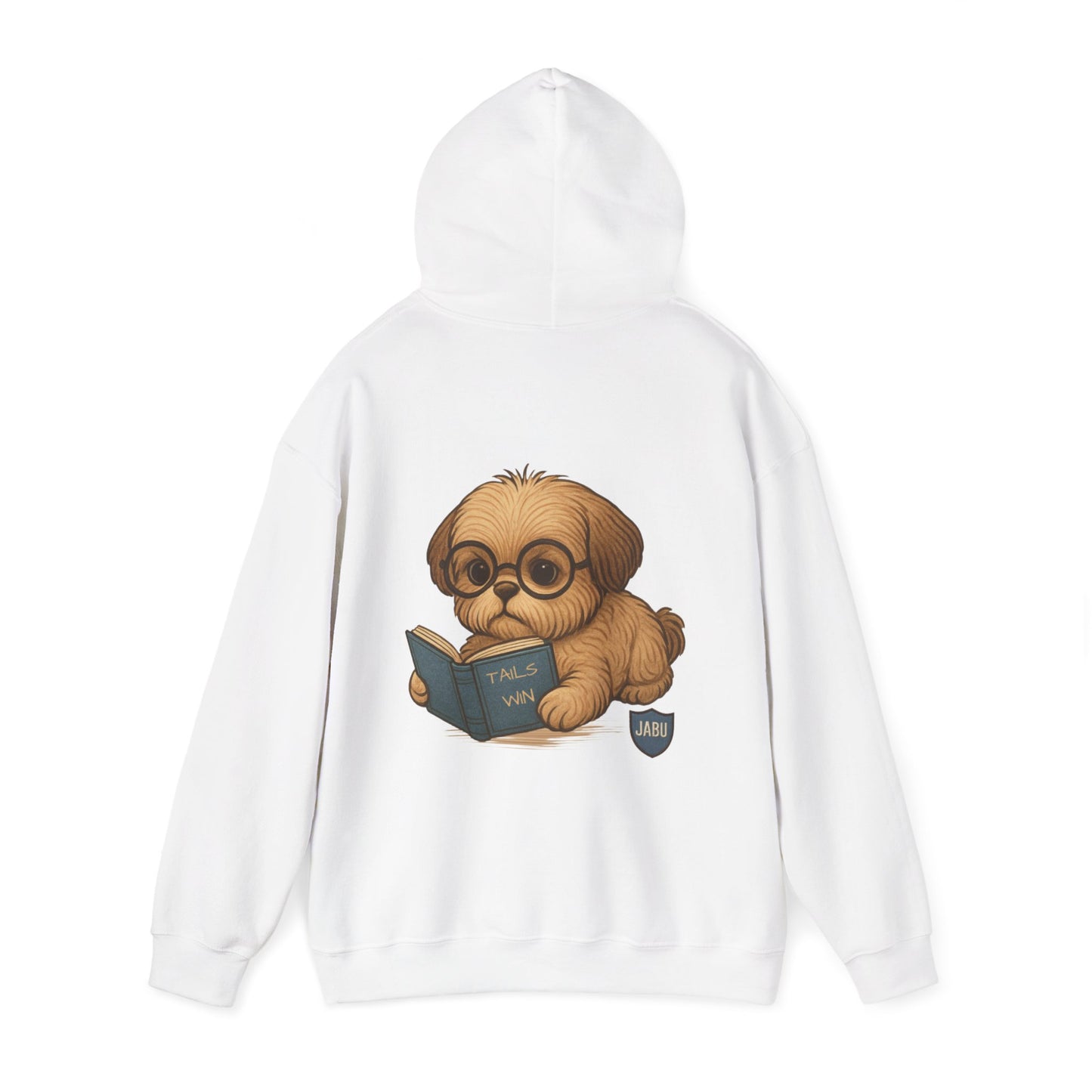 ✅ AU/NZ Cute Reading Puppy Hoodie, Cozy Pet Lover Sweatshirt, Gift for Dog Owners, Studying at Home Wear, Adorable Animal Sweatshirt