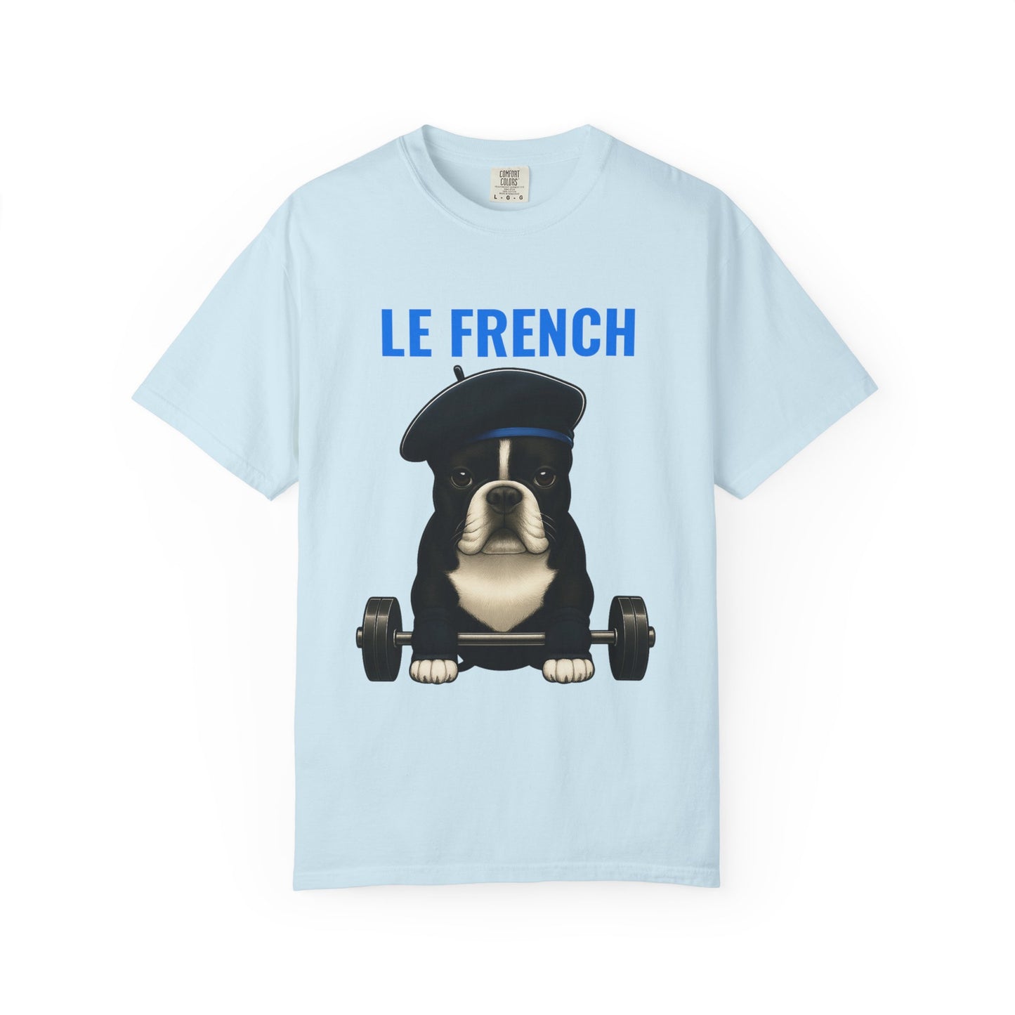 JABU GRIND – LE FRENCH: A Fun, Dog-Loving Gym Tee for NZ & AU Humans JABU© • JustAboutBeingU®