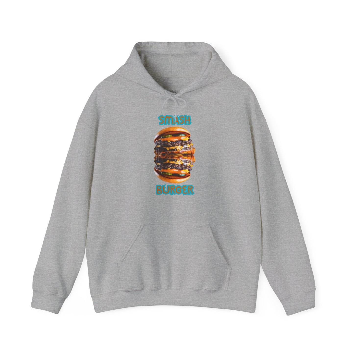 ✅ AU/NZ Smash Burger Unisex Hoodie with Fun Food Graphics