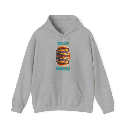 ✅ AU/NZ Smash Burger Unisex Hoodie with Fun Food Graphics