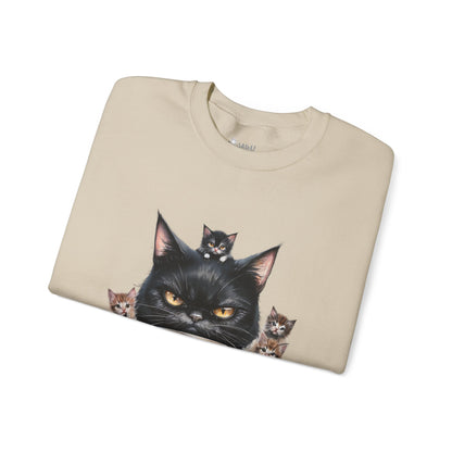 ✅ AU/NZ Cat Lover's Cozy Crewneck Sweatshirt - 'Holidays at Home' Design CATS