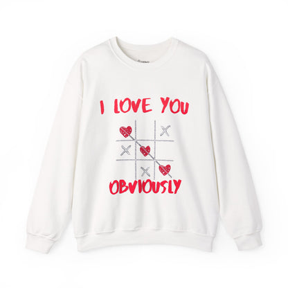 ✅ AU/NZ Cute Love Sweatshirt - I Love You Obviously & Hearts Win