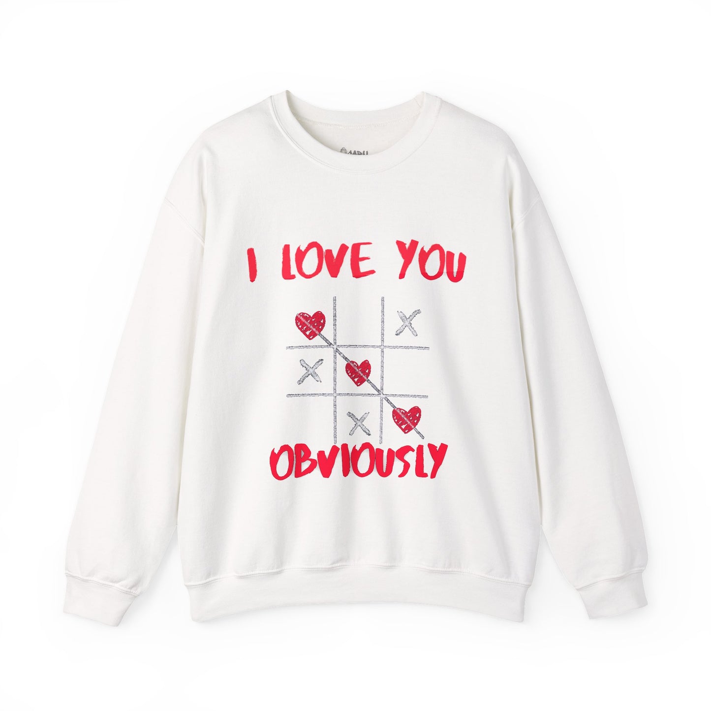 ✅ AU/NZ Cute Love Sweatshirt - I Love You Obviously & Hearts Win