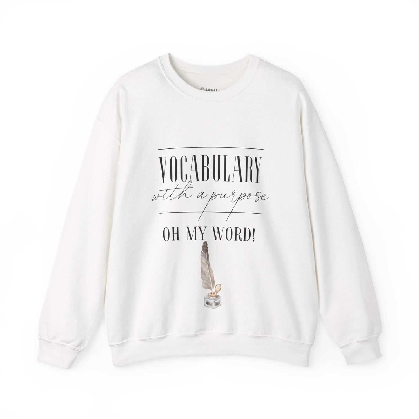 ✅ AU/NZ Inspirational Vocabulary Crewneck Sweatshirt - "Words with a Purpose" VOCABULARY!