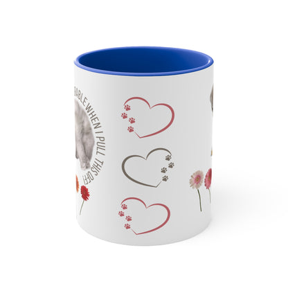 ✅ AU/NZ Cute Cat Mug, Adorable Floral Design, Coffee Mug for Cat Lovers, Gift for Birthdays or Special Occasions, Fun Mug, Pet Owner's Gift