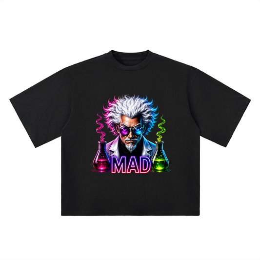 Mad Scientist Graphic Oversized T-Shirt