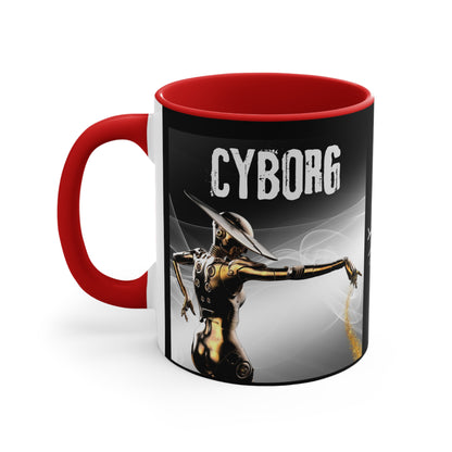 ✅  AU/NZ Colorful Accent Mugs, 11oz Cyborg GOLD