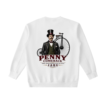 Penny Comeback Vintage Bicycle Graphic Heavyweight Crewneck Sweatshirt