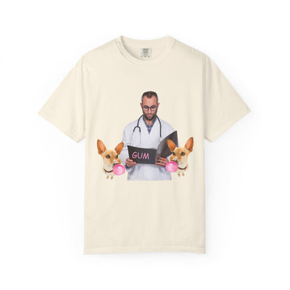 ✅ AU/NZ,Comfort Colours 1717-Funny Dog and Bubble Unisex T-Shirt - Perfect for Pet Lovers Bubbles!