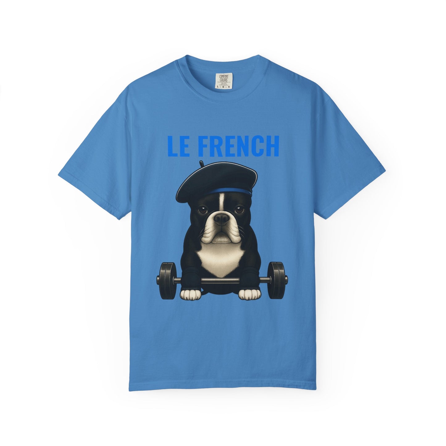 JABU GRIND – LE FRENCH: A Fun, Dog-Loving Gym Tee for NZ & AU Humans JABU© • JustAboutBeingU®