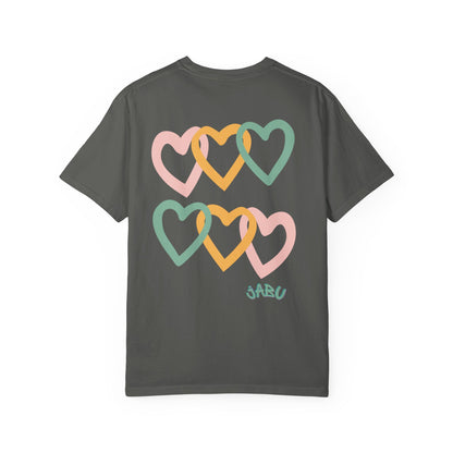 ✔️✅ AU/NZ, Comfort Colours 1717, Romantic Heart Theme Unisex T-Shirt - Perfect for Valentine's Day & Love Celebrations