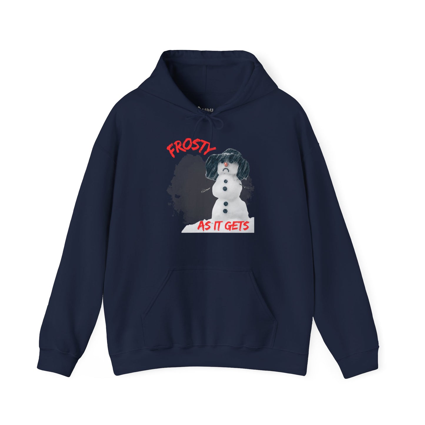 ✅ AU/NZ Frosty Fun Unisex Hooded Sweatshirt - Perfect for Winter Celebrations-Frosty with ATTITUDE!
