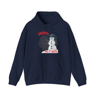 ✅ AU/NZ Frosty Fun Unisex Hooded Sweatshirt - Perfect for Winter Celebrations-Frosty with ATTITUDE!