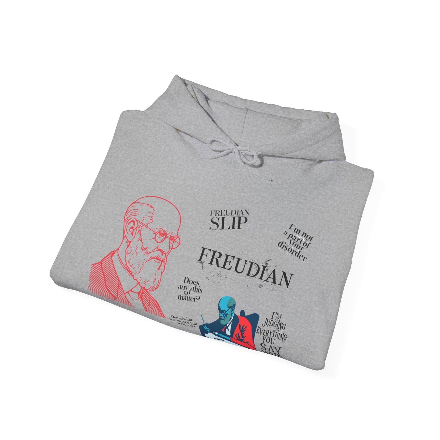 ✅ AU/NZ Freudian Unisex Hooded Sweatshirt - Funny Psychological Humor & Therapy Gift for Psychiatrists or Psychologists!