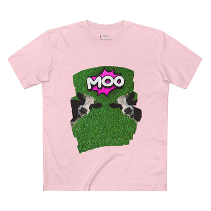 ✅ AU/NZ Funny Cow Graphic Tee, Comfortable Tee for Animal Lovers, Casual Wear, Gift for Farming Enthusiasts, Moo-Themed Apparel