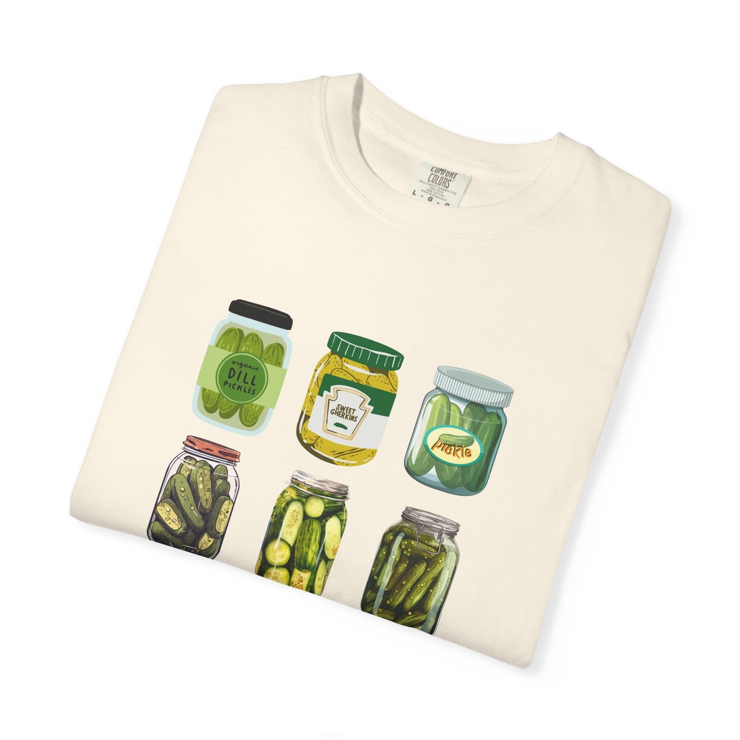 ✅ AU/NZ Fun Farmer's Market T-Shirt - Dill Pickle and Cucumber Design PICKLES