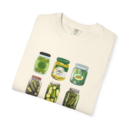 ✅ AU/NZ Fun Farmer's Market T-Shirt - Dill Pickle and Cucumber Design PICKLES