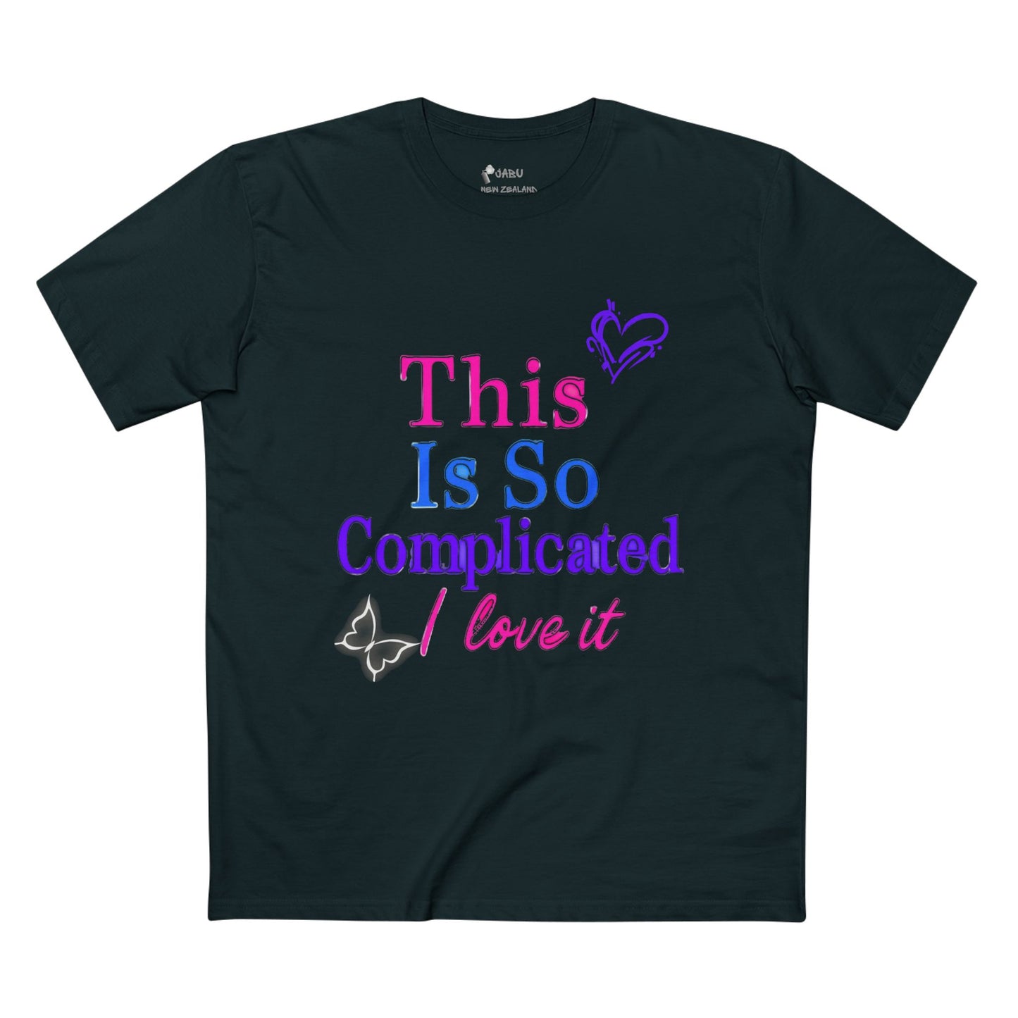 ✅ AU/NZ Complicated - Fun Graphical T-Shirt for Casual Outings, Gift for Friends, Birthday Present, Self-Love Statement