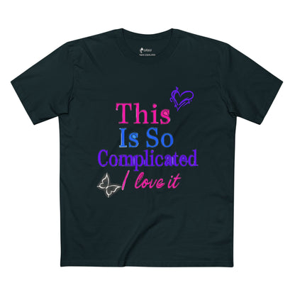 ✅ AU/NZ Complicated - Fun Graphical T-Shirt for Casual Outings, Gift for Friends, Birthday Present, Self-Love Statement