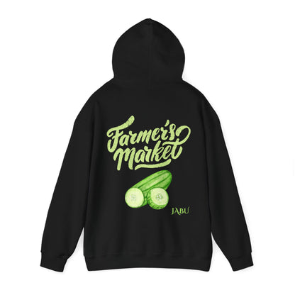 ✅ AU/NZ Farmer's Market Hoodie – Unisex Heavy Blend™ Sweatshirt with Pickle Design