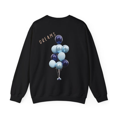 ✅ Graphic Crewneck Sweatshirt with Balloon Design - Perfect Gift for Celebrations