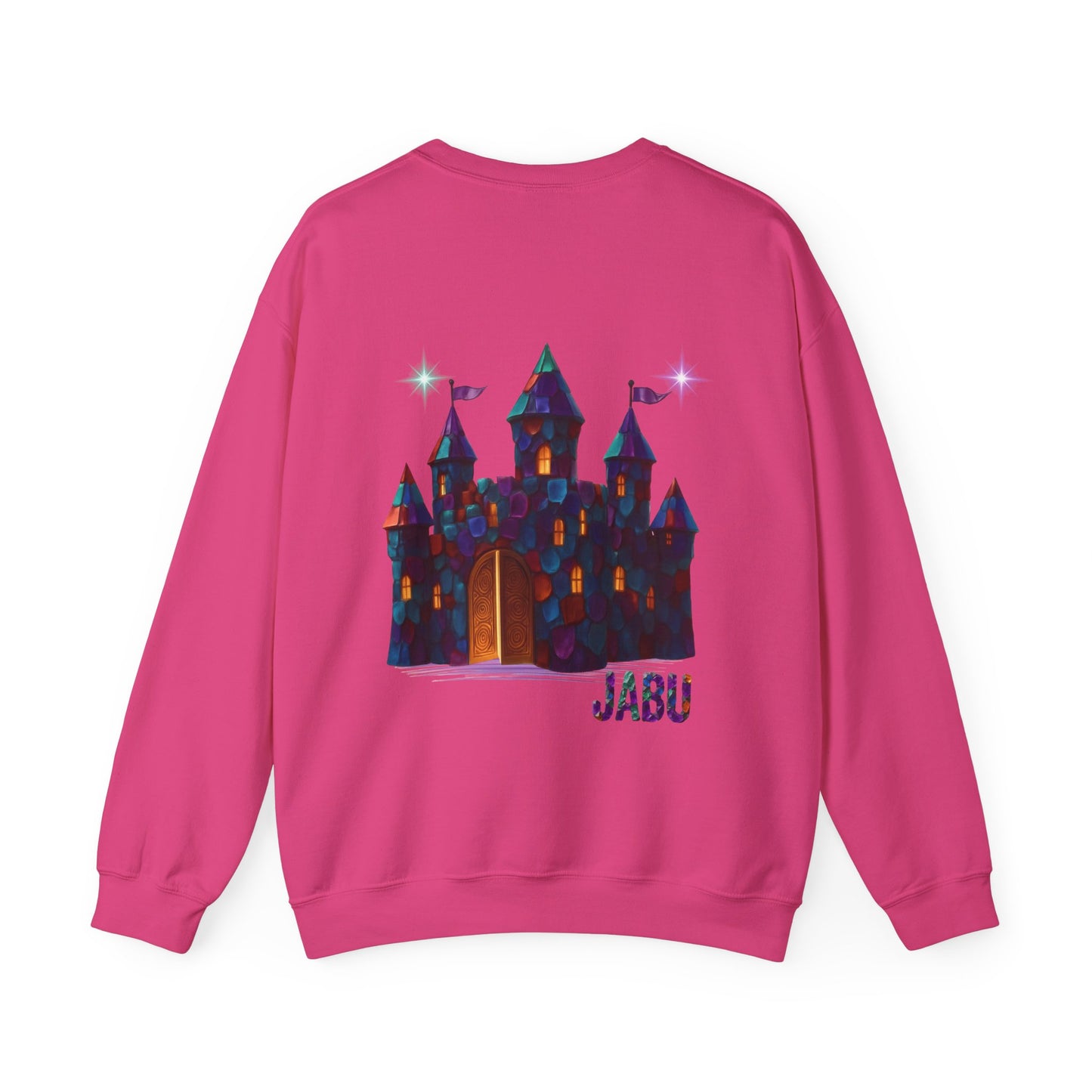 ✅ AU/NZ Magical Crystal Castle Crewneck Sweatshirt, Cozy Unisex Sweater, Crystal Themed Gift, Fun Layering Piece, Perfect for Fall & Winter